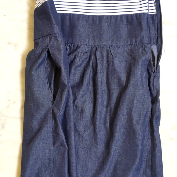 NWT. The Limited Casual Dress with stripes top and lightweight denim bottom. - Picture 6 of 6